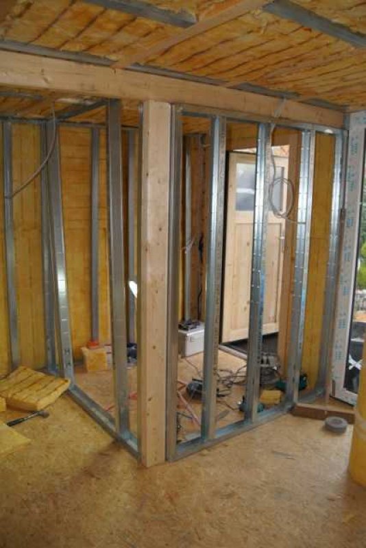 Errichtung einer Bar im Gartenhaus